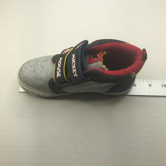 Disney Mickey Mouse Children's High Top Shoes Size 11 Very Good Used Condition - Picture 8 of 11